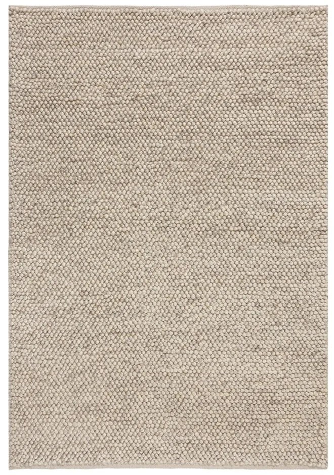 Világosszürke kézi szövésű gyapjúkeverék szőnyeg 80x150 cm Minerals – Flair Rugs