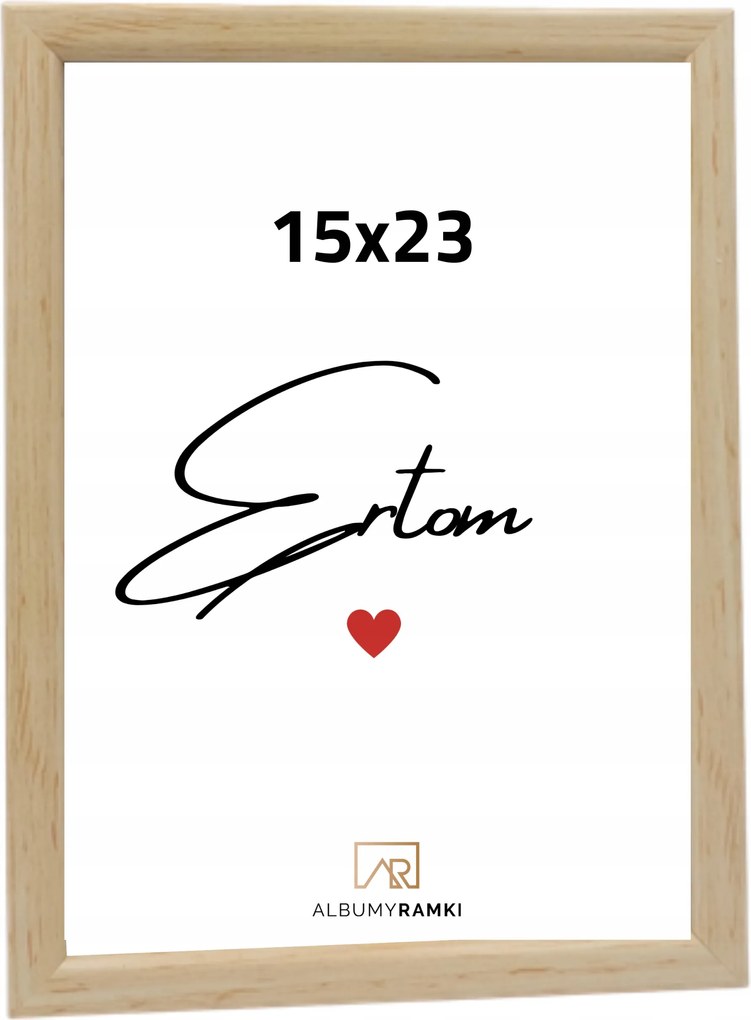Képkeret 15x23 üveggel univerzális természetes skandináv