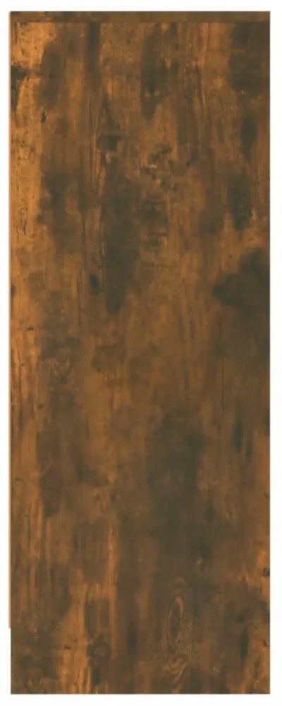 füstös tölgy színű szerelt fa cipősszekrény 60 x 35 x 92 cm