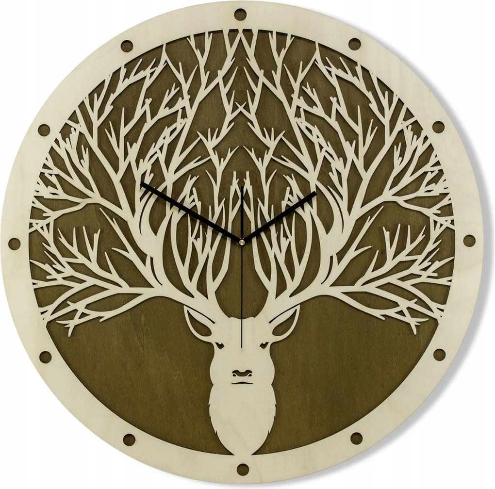 Skandináv Stílus,falióra, Geometrikus Szarvas