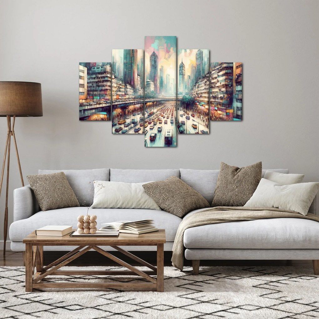 Kép - Városi élet (150x105 cm)