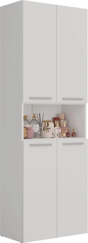 2K DK fürdőszoba szekrény, 60x174x30 cm, fehér