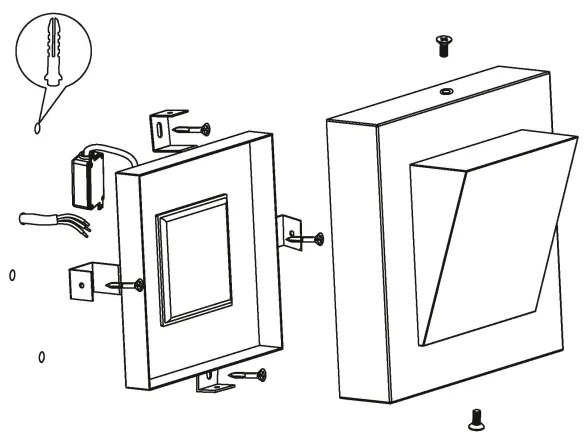 Eglo 94114 - LED kültéri lámpa GALARY 1 LED/3,7W/230V IP44