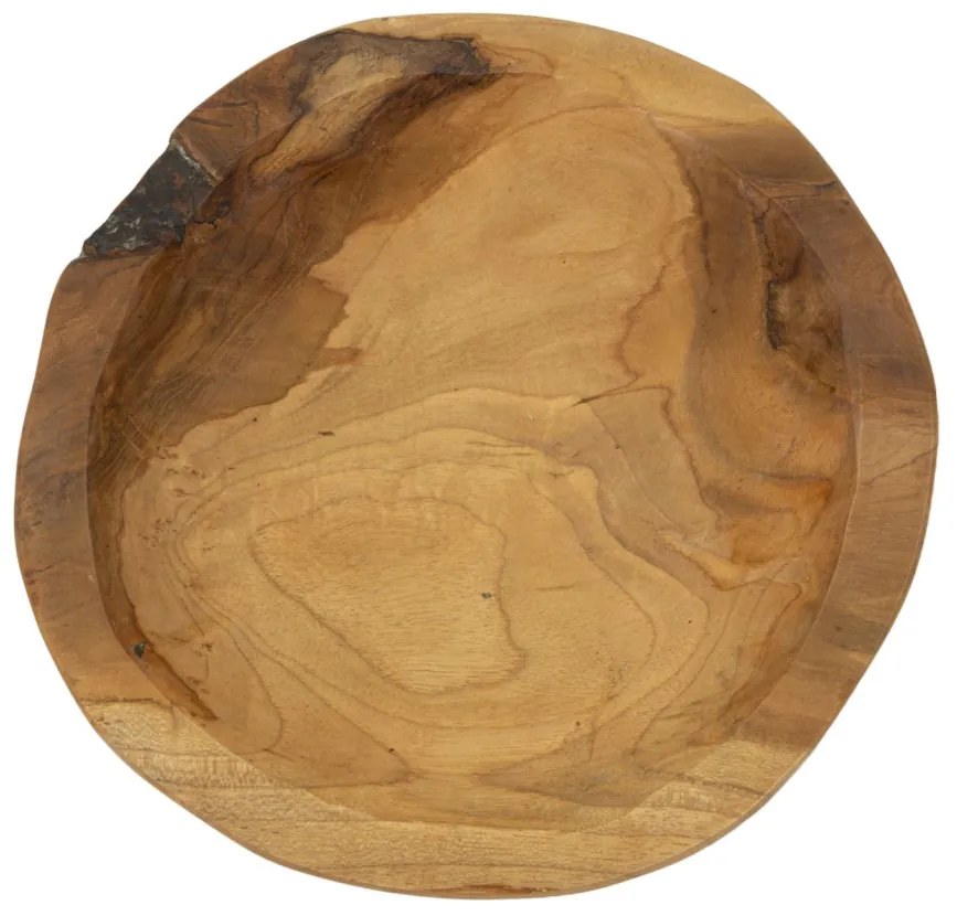 Tálca tipikus teak ø 25x5cm