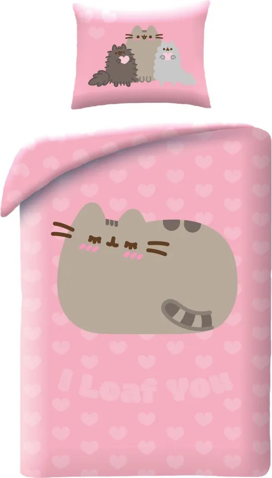 Pusheen Loaf You ágyneműhuzat 140×200cm, 70×90 cm microfibre
