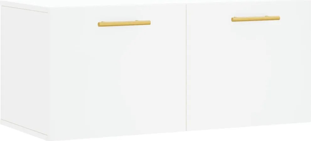 vidaXL fehér szerelt fa faliszekrény 80 x 36,5 x 35 cm