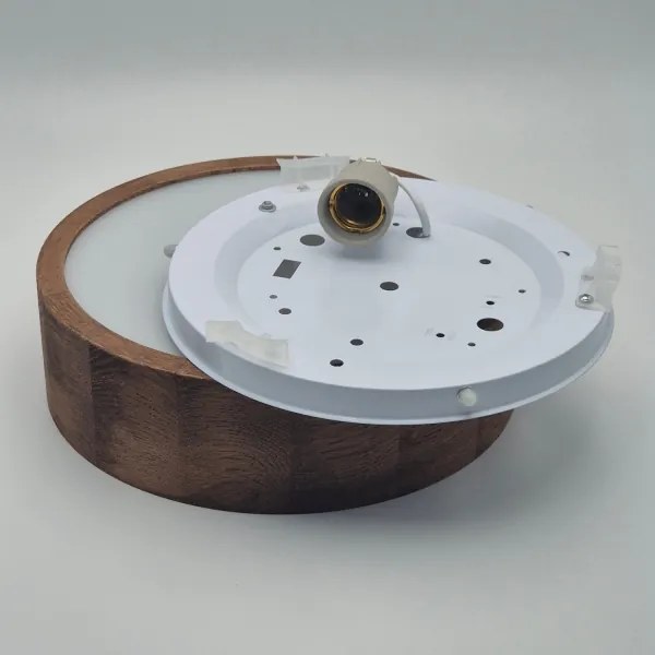 Brilagi - LED mennyezeti lámpa CARVALHO 1xE27/15W/230V tölgy-cseresznye átm. 27 cm