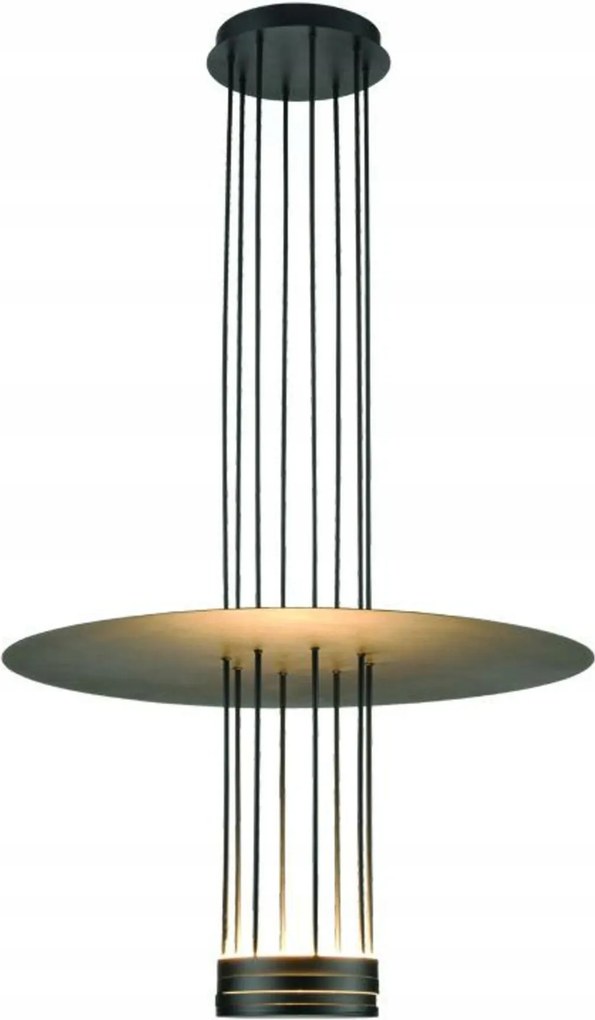 Aca Lighting függeszték Led 18W 3000K 1260lm Elia fekete fém IP20 D60X