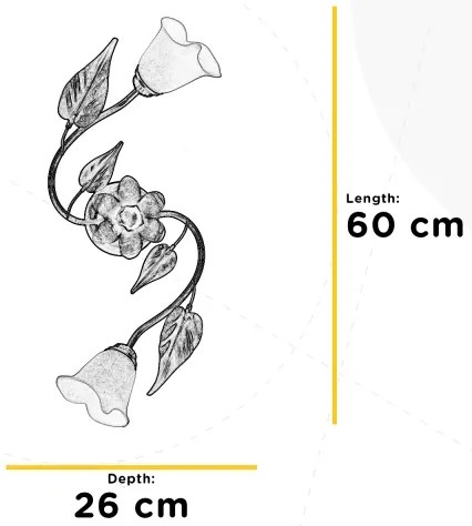 ONLI - Mennyezeti lámpa VANDA 2xE14/6W/230V