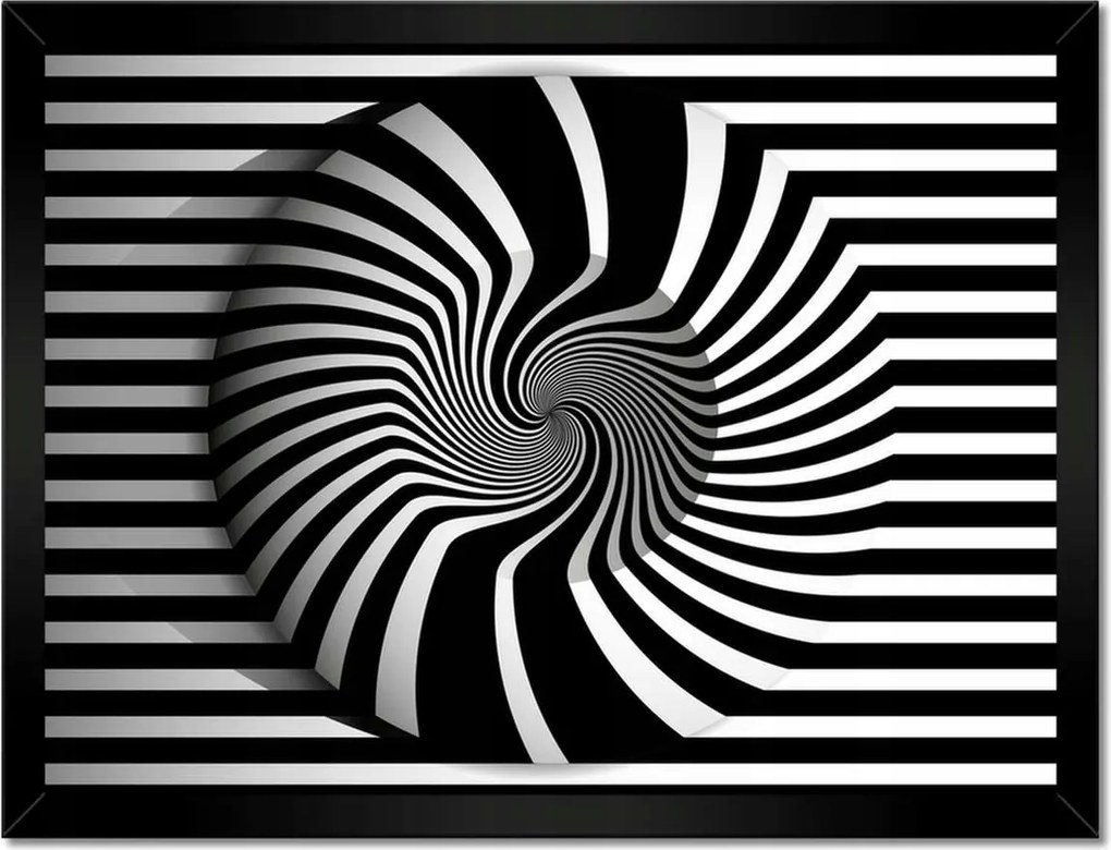 Poszterek keretben 40x30 Absztrakt fekete-fehér