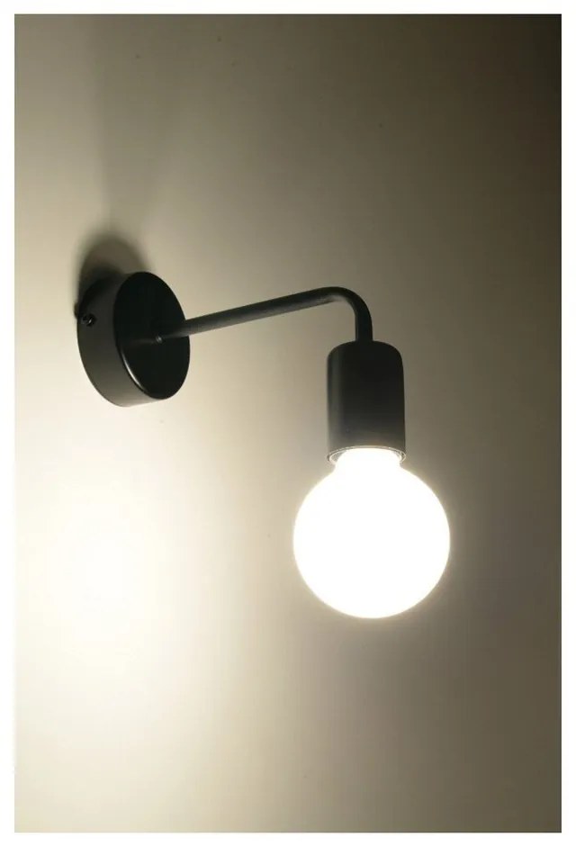 Donato fekete falilámpa - Sollux