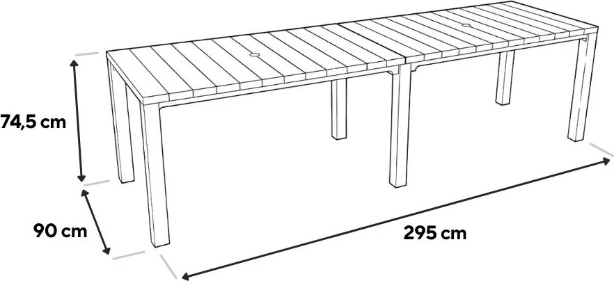 Florin 10+1 kerti bútor garnitúra szett