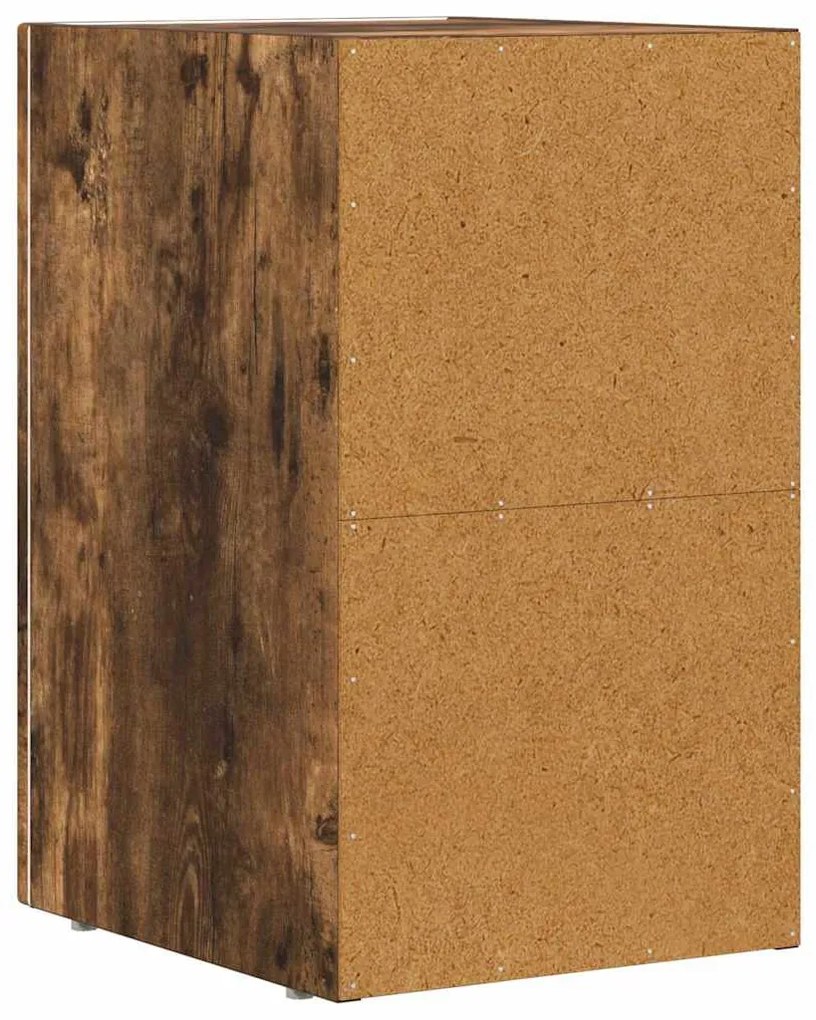 vidaXL Éjjeli asztal Füstölt tölgy 29.5 x 35 x 50 cm Faanyag