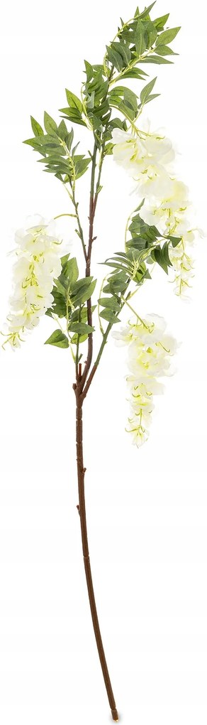 Mesterséges lógó glicin/vitrin ág fehér 110cm 174753 Art-pol