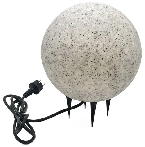 Kültéri dekoratív lámpatest LUMISTONE 1xE27/15W/230V IP65 Ø 25 cm