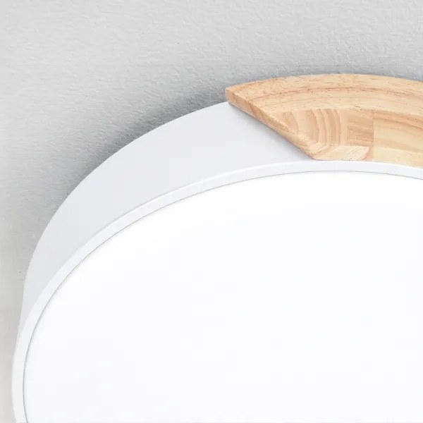 Brilagi - LED dimmelhető lámpatest PILANA LED/60W/230V tölgy/fehér átm. 60 cm + távirányító