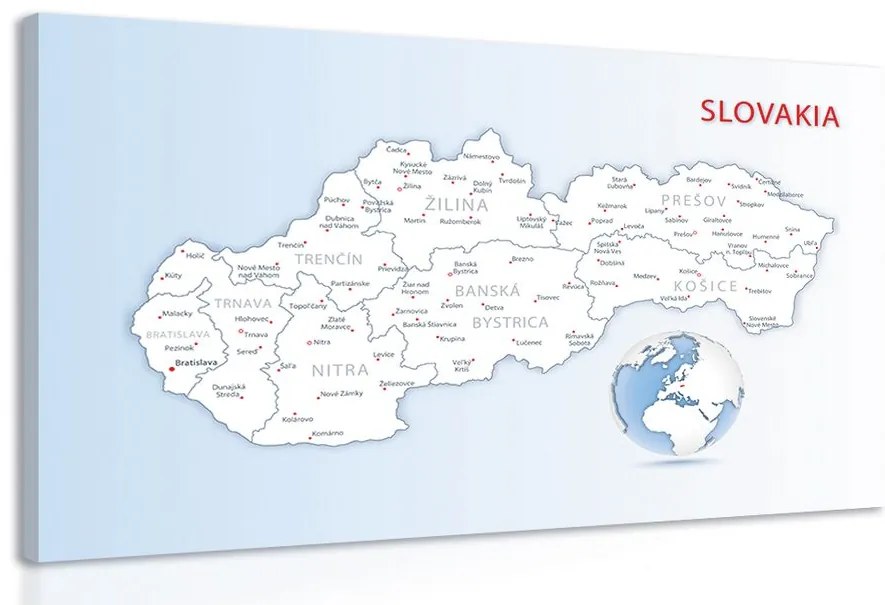 Kép Szlovákia térképe