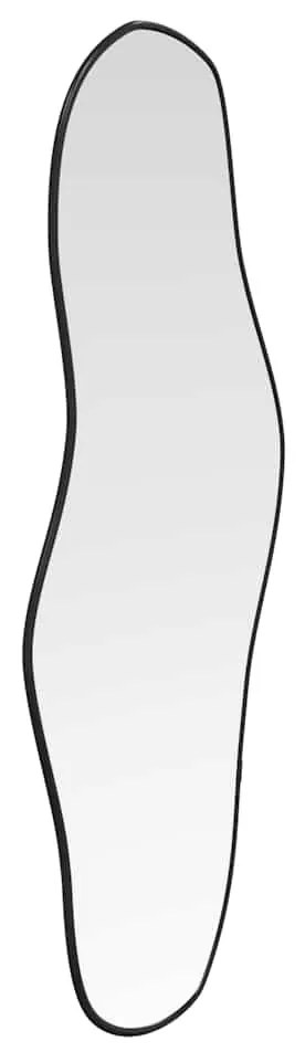 fekete falitükör 80x35 cm
