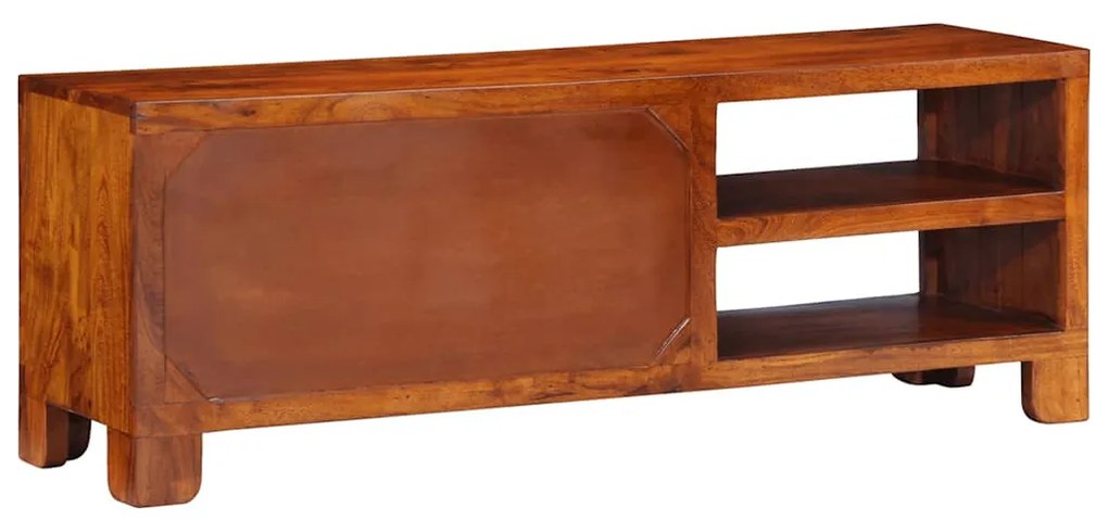 tömör akácfa többszínű TV-szekrény 110x30x40