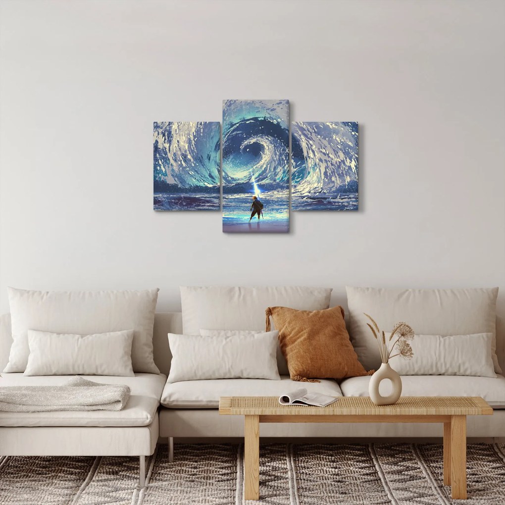 Kép - Illusztráció egy lándzsás fiúról (90x60 cm)