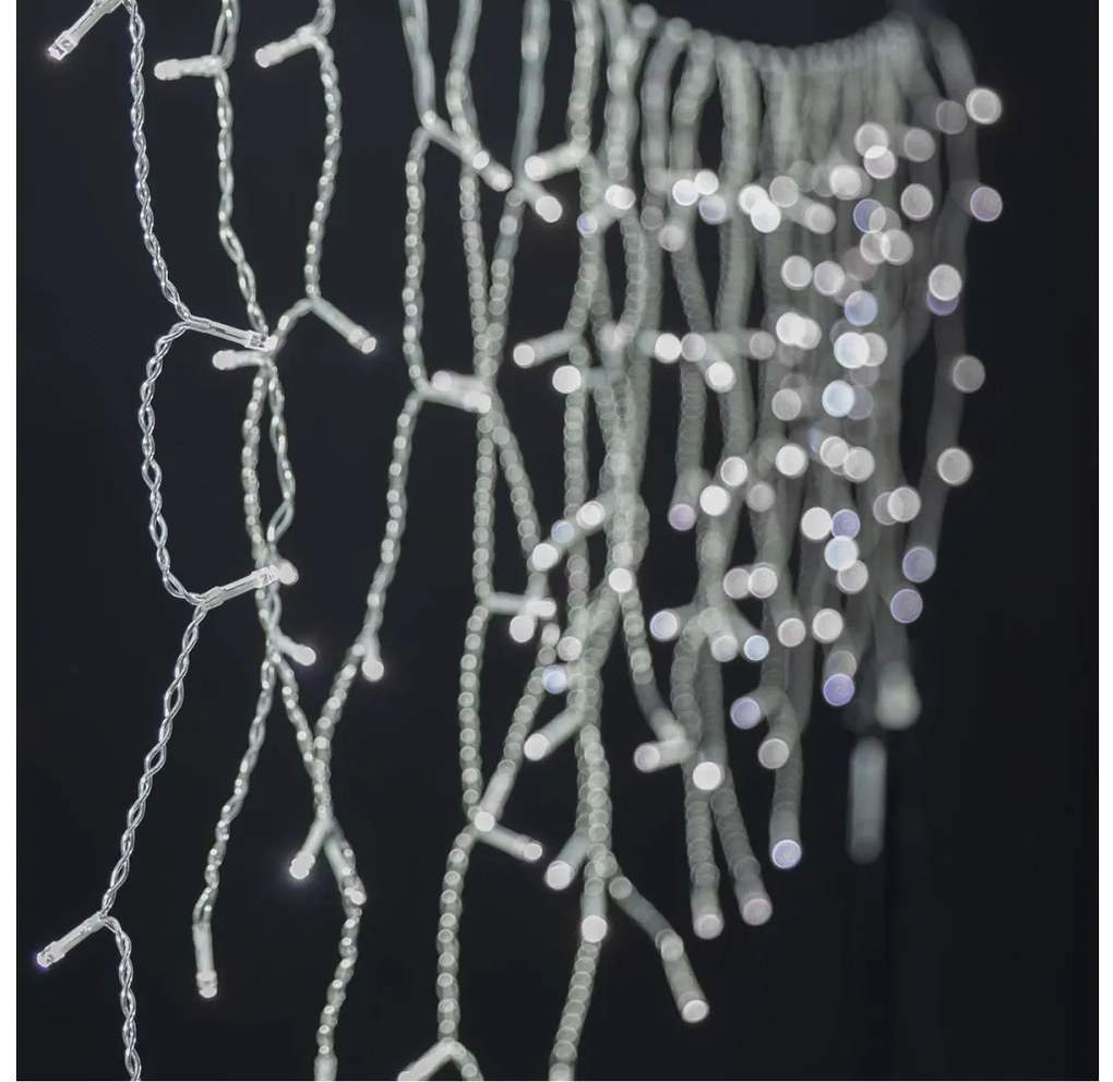 Nedis WIFILXC03W400 - LED Karácsonyi függöny 400xLED/8 funkció 11m IP65 Wi-Fi Tuya