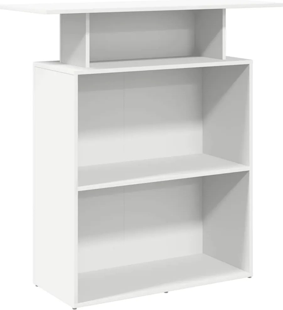 vidaXL fehér, rétegelt fa recepciós asztal 100 x 40 x 104 cm