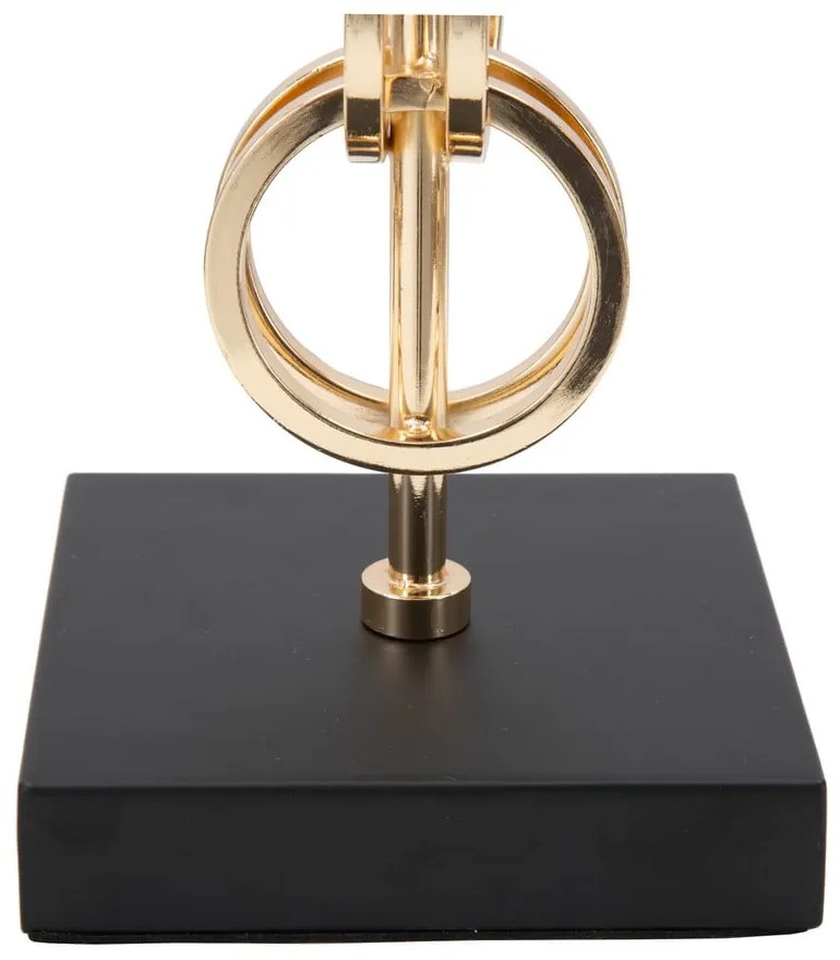Glam Rings fekete-aranyszínű asztali lámpa, magasság 54,5 cm - Mauro Ferretti