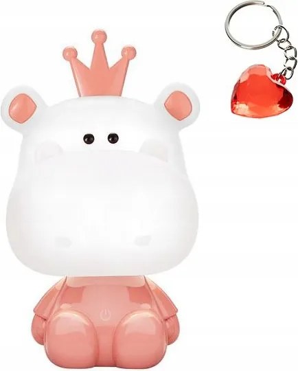 Gyerek Led asztali lámpa 3W Víziló KDR-613B-PK Zuma Line