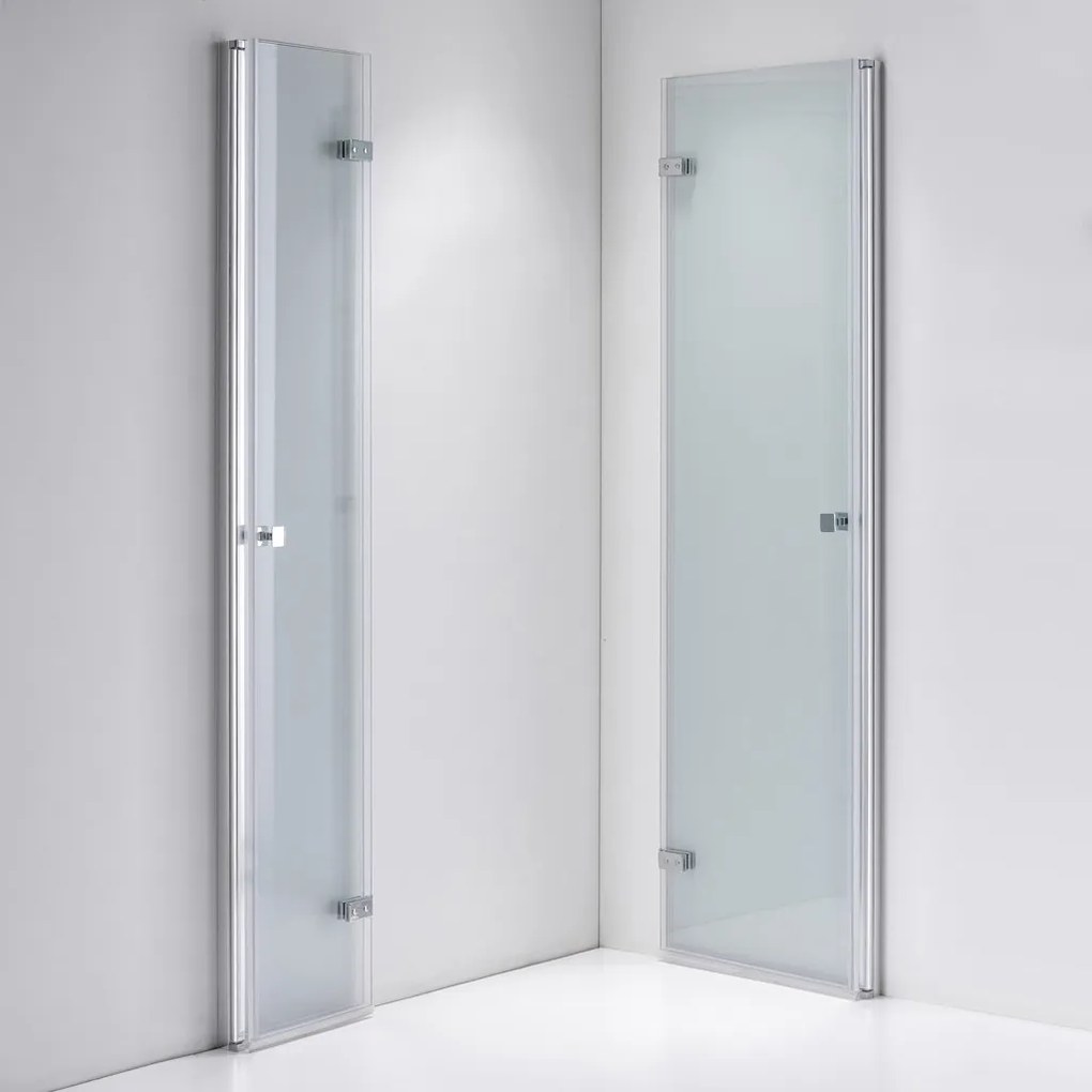 Stuxi Verona Duo 70x100 aszimmetrikus két csuklóajtós zuhanykabin 6 mm vízlepergető üveggel, króm