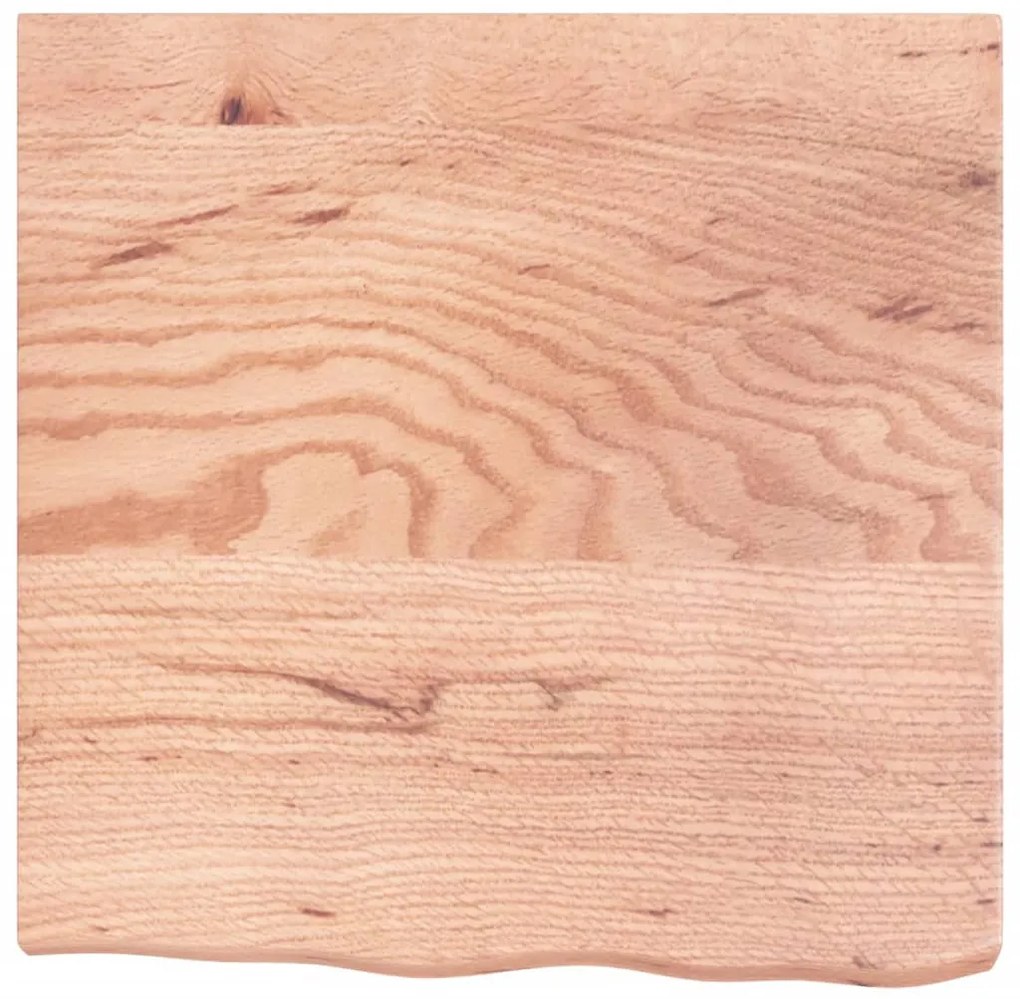 világosbarna kezelt tömör tölgyfa fali polc 60x60x(2-6) cm