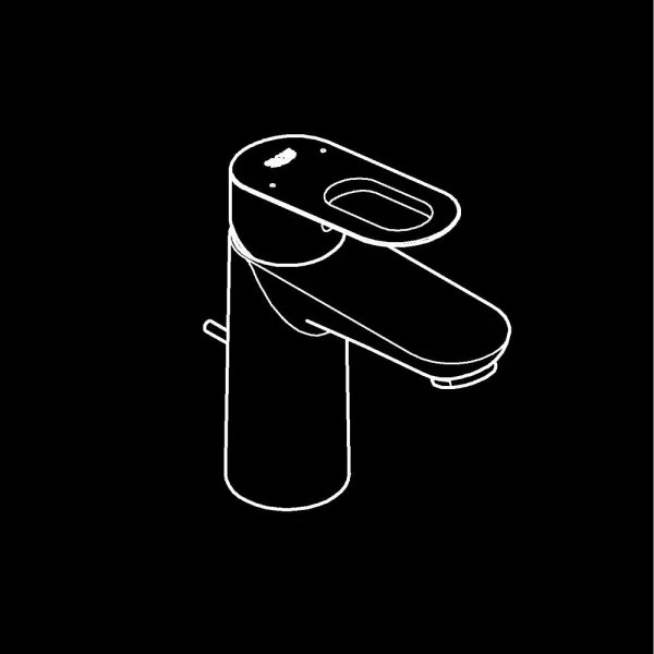 GROHE 23803000 - EUROSMART mosdócsaptelep, S méret, fényes króm