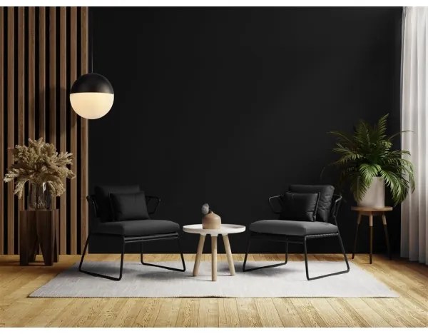 Searchlight 24181BK - Csillár zsinóron ENDOR 1xE27/40W/230V fekete