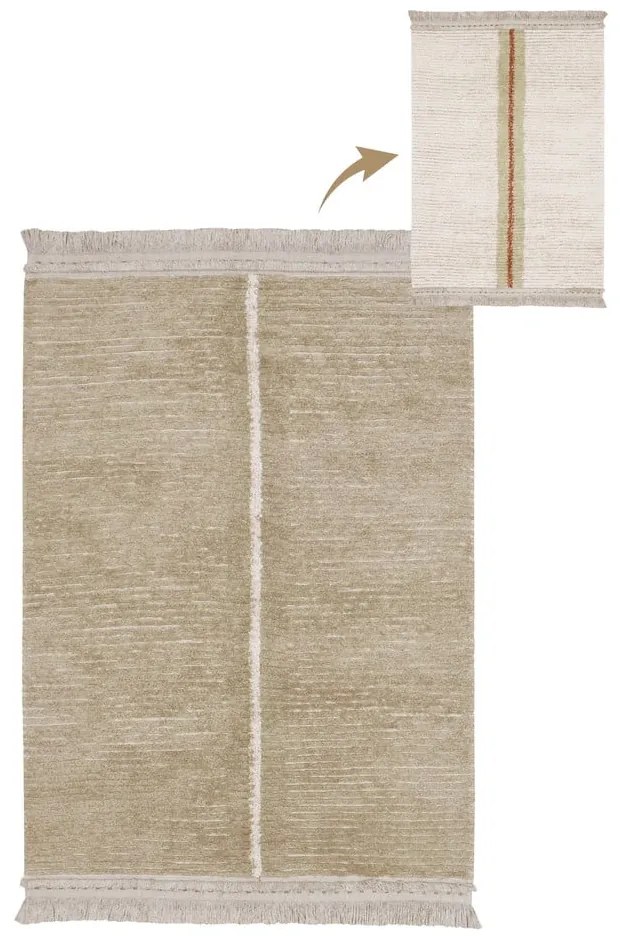 Bézs pamut szőnyeg 140x200 cm Duetto Sage – Lorena Canals