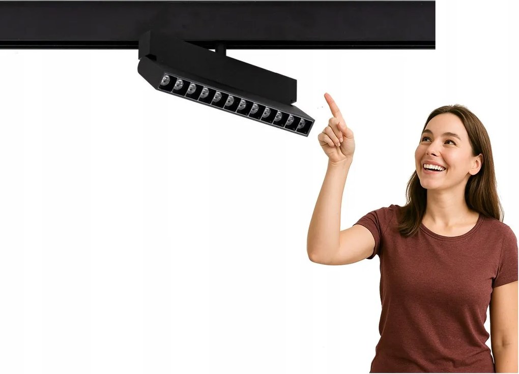 Led spot lámpa 12W mágneses Norman Roto TRM-79392-12W-ROT