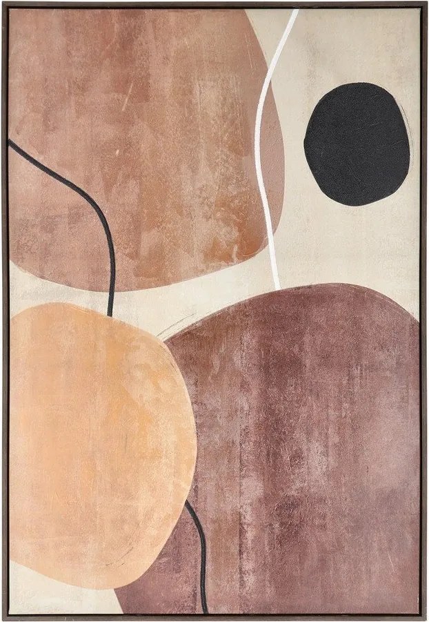 Nyomtatott-kézzel festett részletekkel keretezett-vászon kép 83x123 cm Gallery – Bizzotto