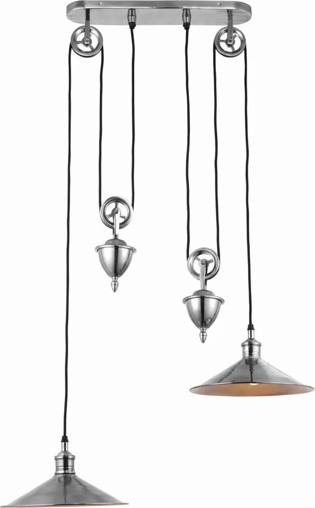 ENDON 69840 VICTORIA Klasszikus Függesztett Lámpa Antik Ezüst E27 IP20