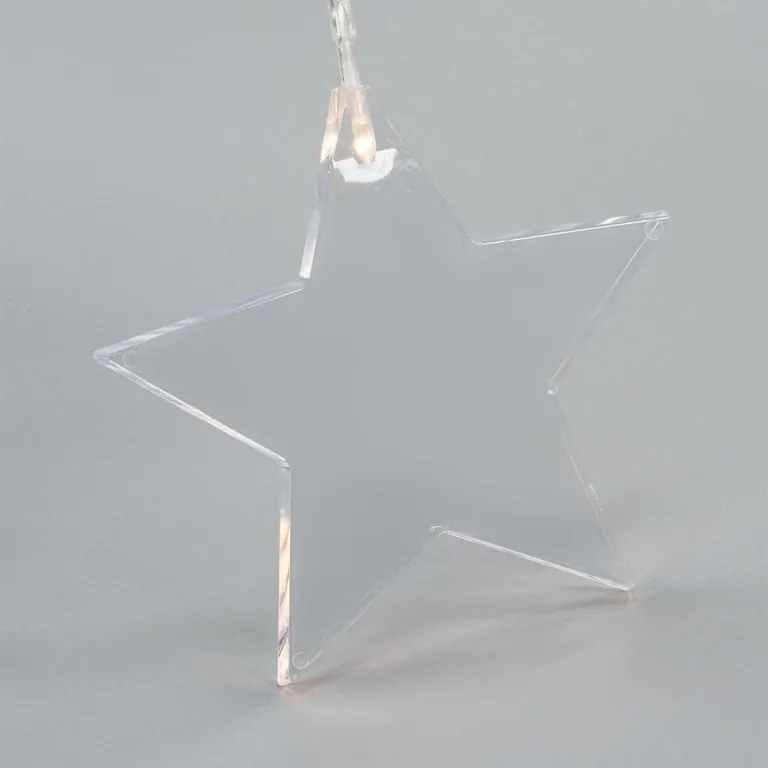 NEXOS Világítófüggöny szett 8 LED meleg fehér 2 db