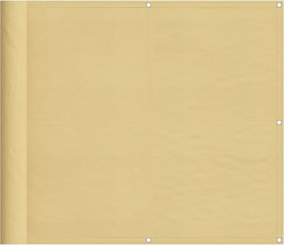 vidaXL homokszínű 100% oxford poliészter erkélyparaván 90 x 1000 cm