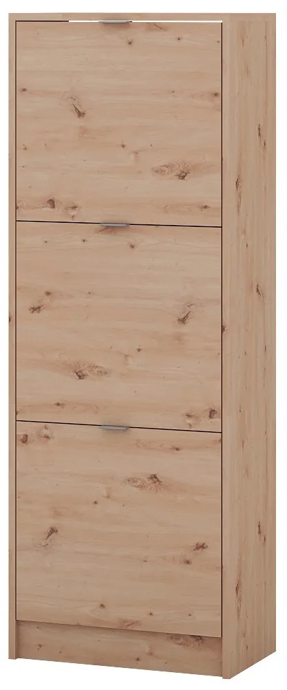 Cipőtároló (3-soros) Marnem (artisan tölgy). 1092185