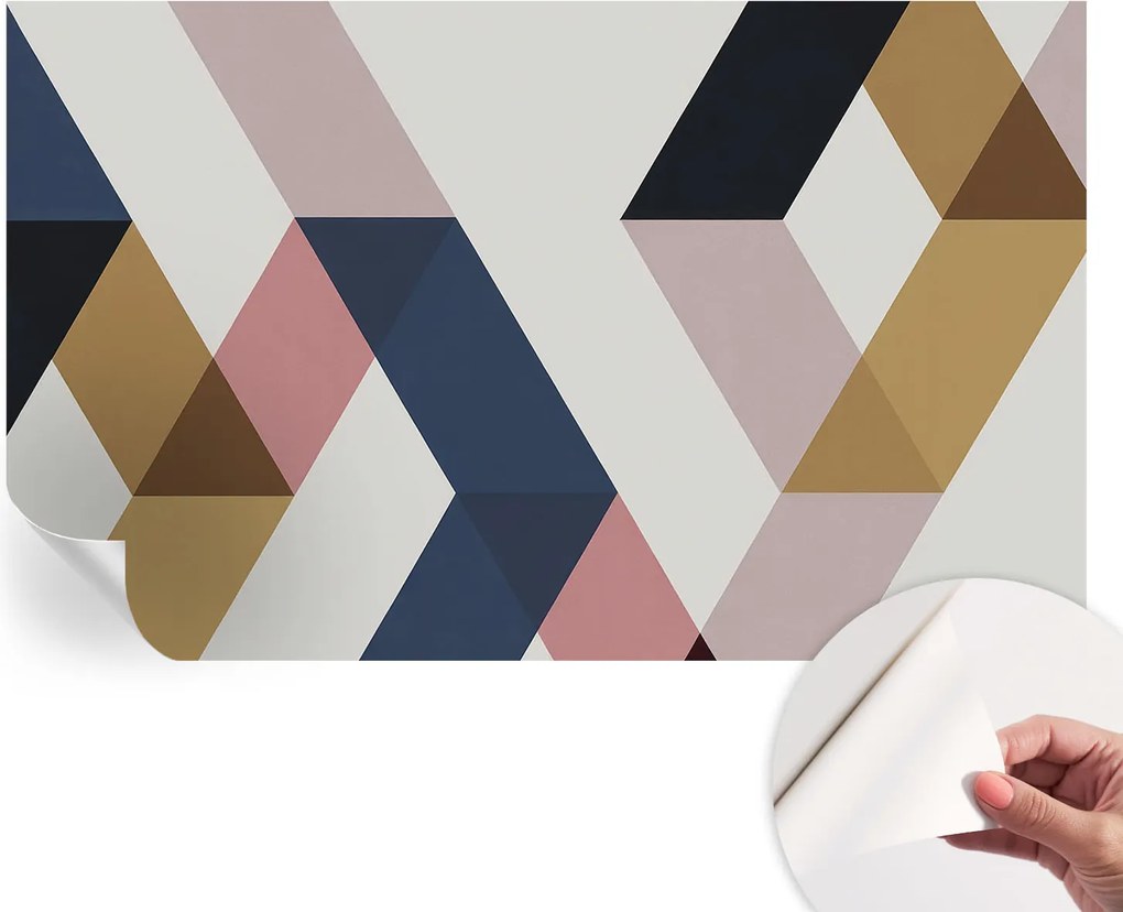 Öntapadós fotótapéta Nappaliba és Hálószobába Színes rombuszok 416x254