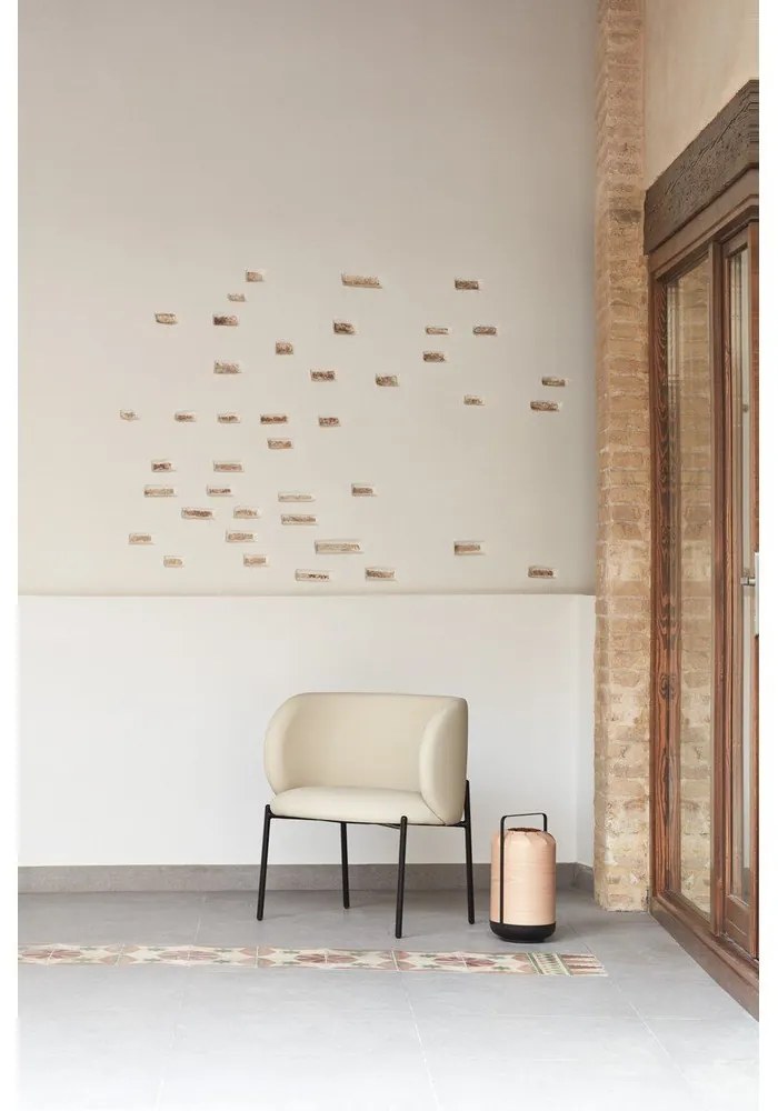 Fehér műbőr fotel Mogi - Teulat