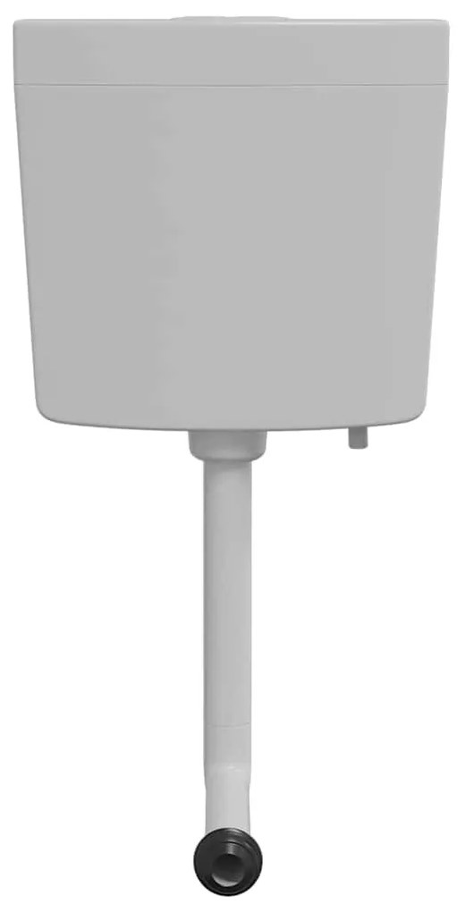 Szürke WC-tartály alsó vízbemenettel 3/6 liter