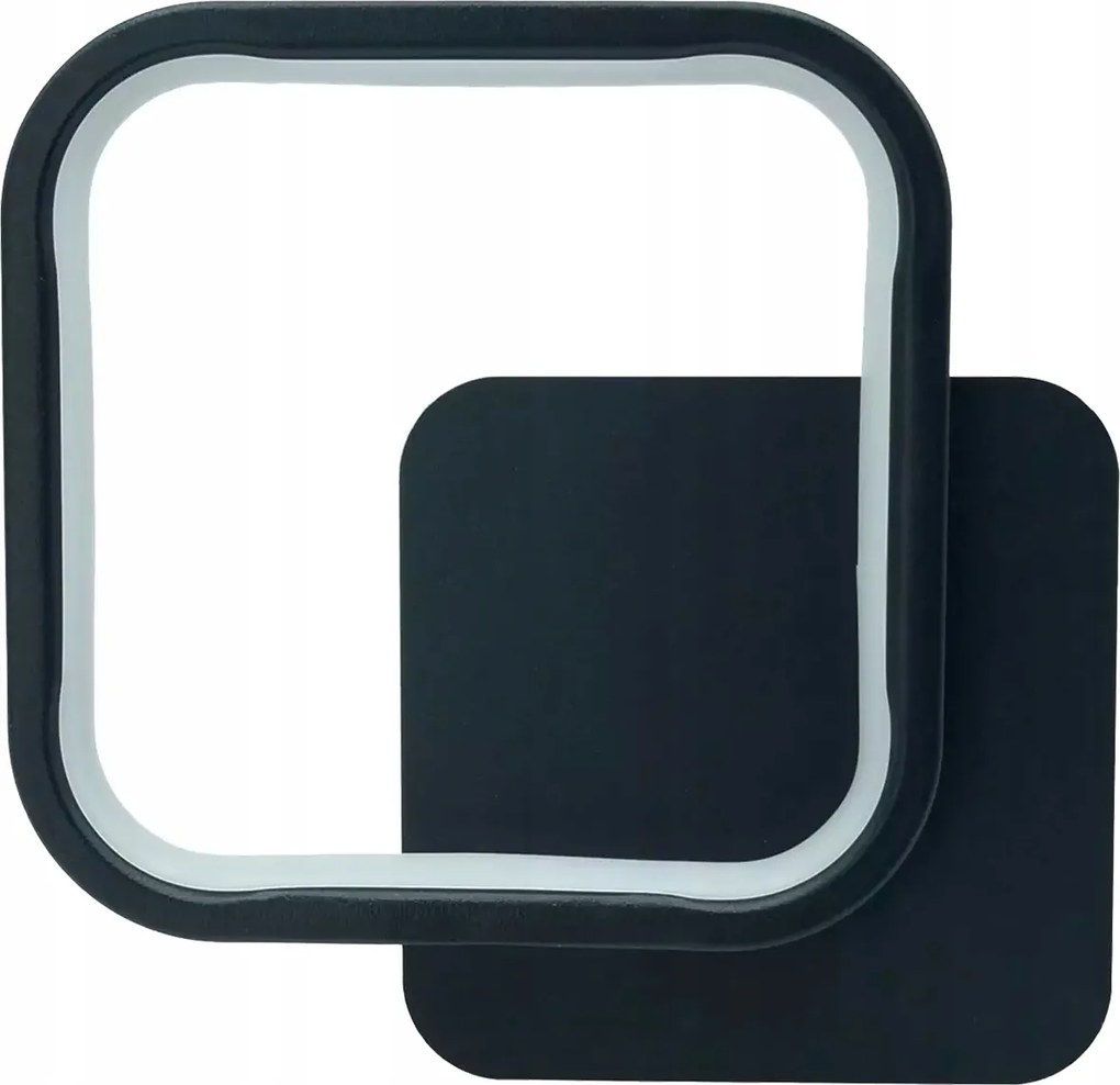 Fali lámpa Led Modern Négyzet 14W 1200lm 4000K Fekete