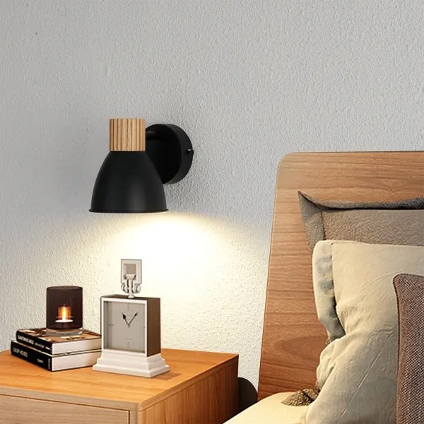 Brilagi - Fali spotlámpa ODENSE 1xE14/10W/230V fa/fekete