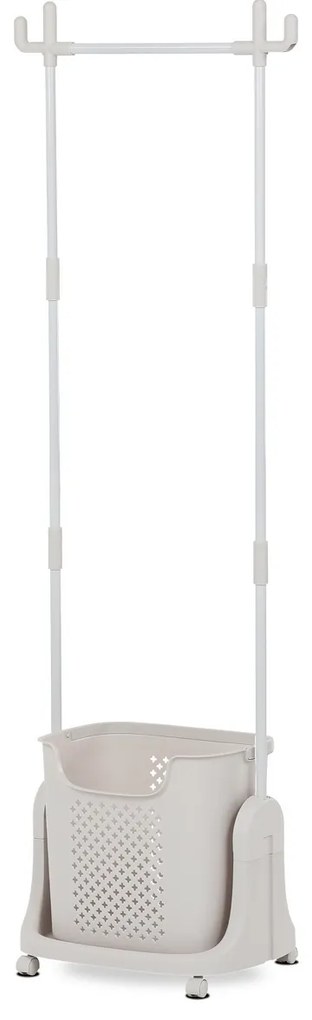 GD-186 BGE ruhaállvány kosárral, műanyag, fehér