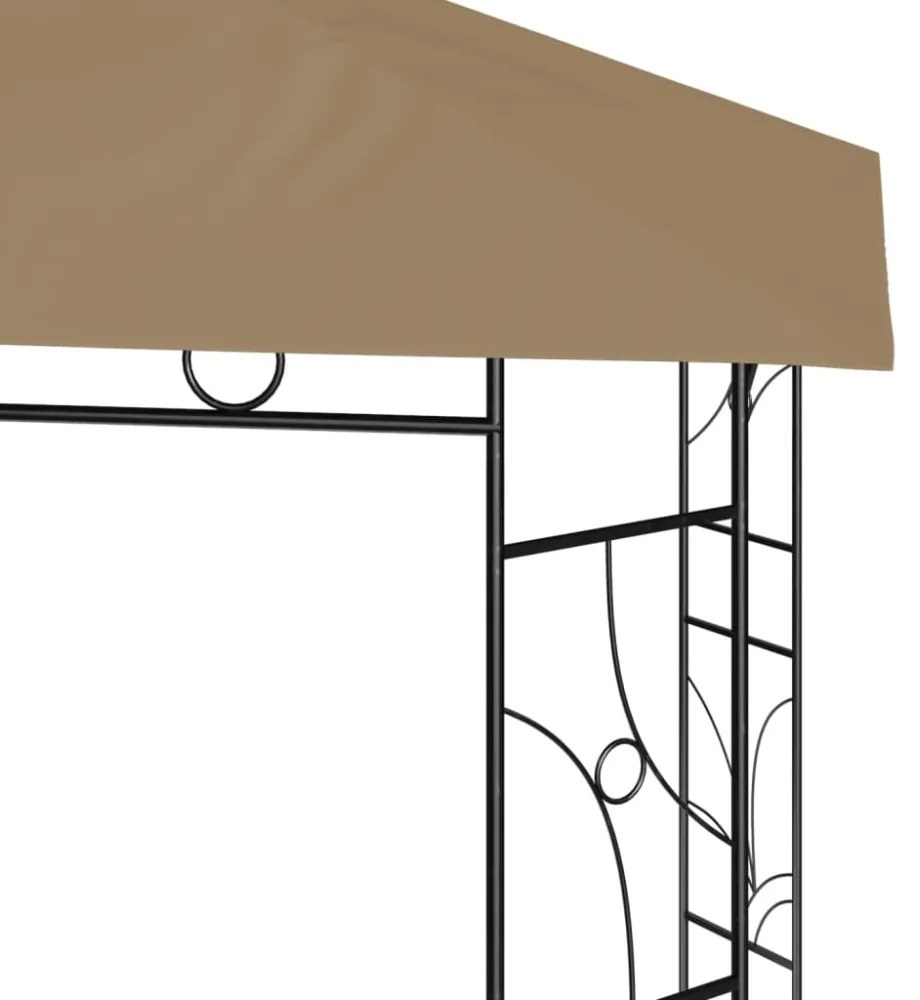 tópszínű pavilon 3 x 3 x 2,7 m 160 g/m²