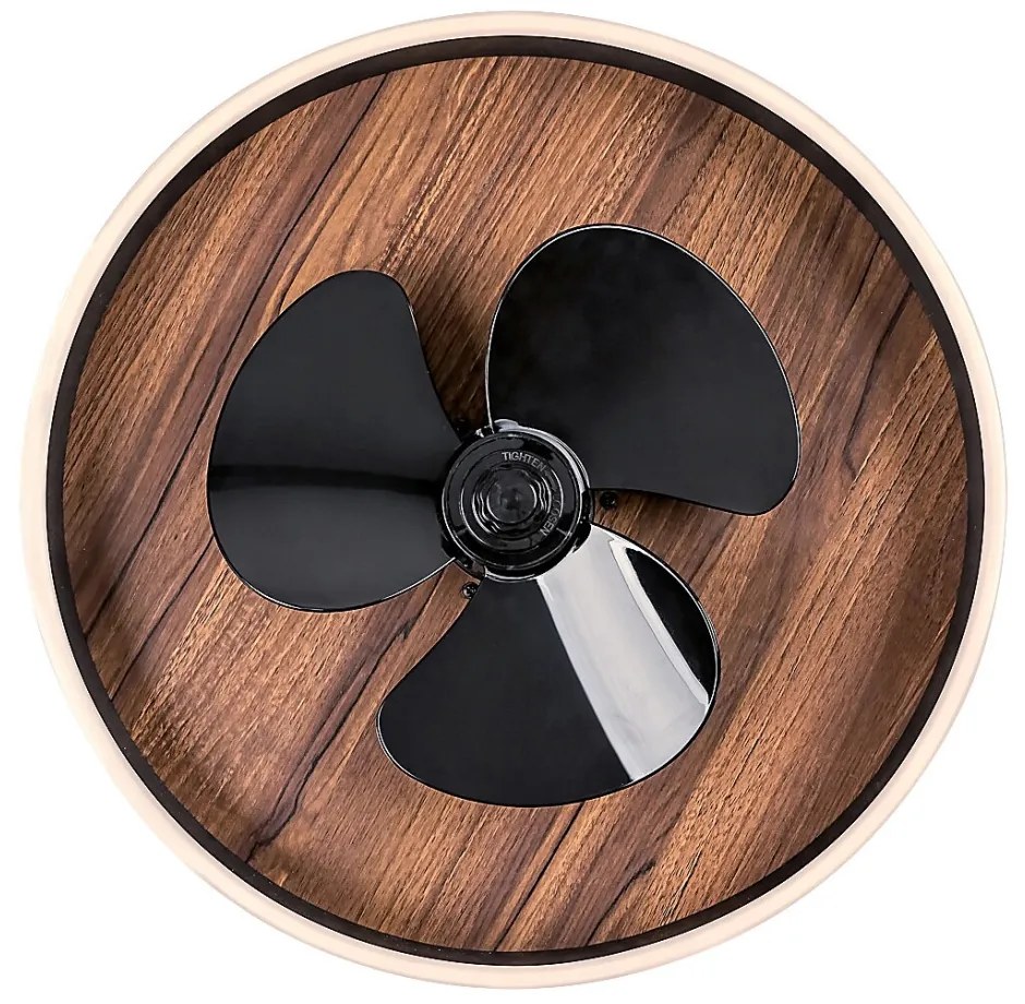 RÁBALUX 71016 FAUSTINE Fekete Színű Ventilátoros Mennyezeti Lámpa LED 30W IP20