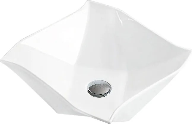 Mexen Elvira munkalapra szerelhető mosdó 42 x 42 cm, fehér - 21894200