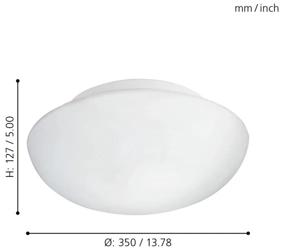 Eglo 83404 - Mennyezeti lámpa ELLA 2xE27/60W/230V