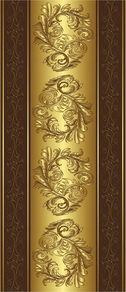 Fotótapéta Arany dísz Klasszikus minta Elegancia Luxus 91x211 +ragasztó
